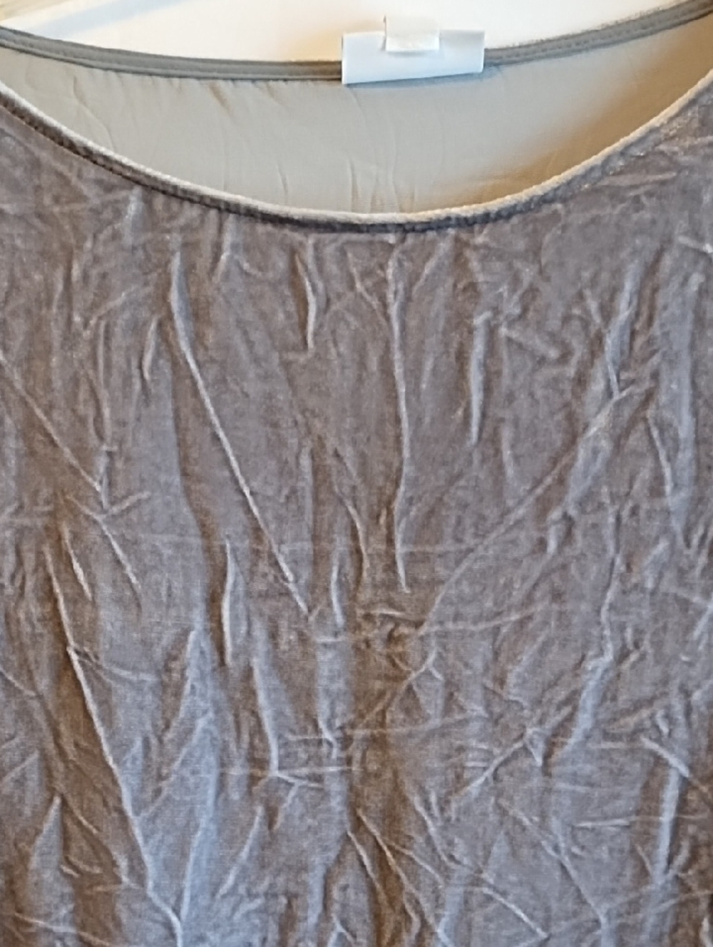 Crushed Textured Long Sleeve Top - Pewter - Picture 2 of 6